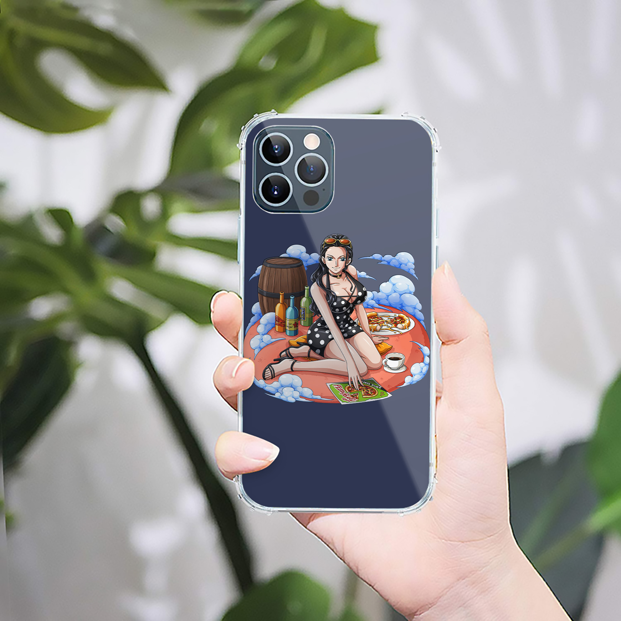 （画像用） ワンピース ニコ・ロビン ONE PIECE Nico Robin 【iPhone 12シリーズ対応】透明スマホケース（クリアソフトケース）